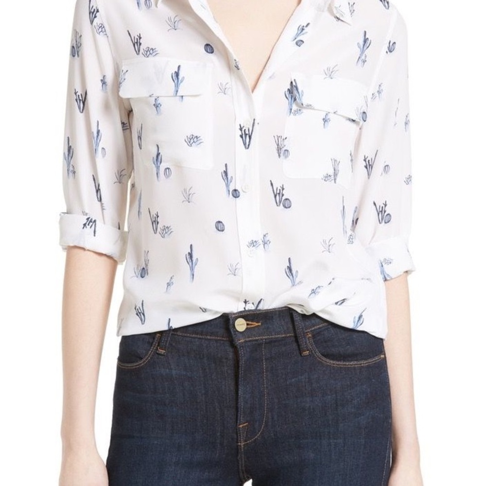 Equipment Cactus Silk Button Down